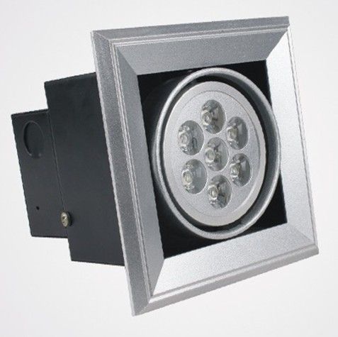 Interior 2800K 100lm LED Spot luz blanco calido parrilla de aluminio con 60 ° 30 °
