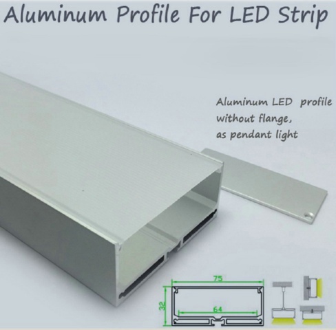 R2u - 048 perfiles LED de aluminio 6063 perfiles LED de extrusión de aluminio